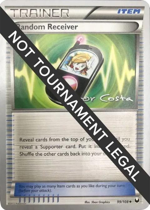 Random Receiver - 2012 Igor Costa #99/108 Pokémon card from World Championship Decks