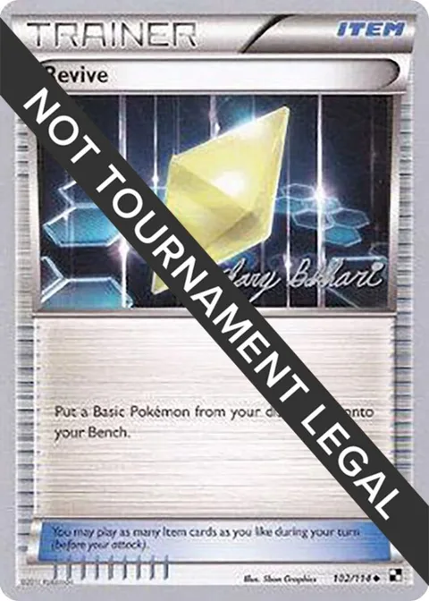 Revive - 2012 Zachary Bokhari #102/114 Pokémon card from World Championship Decks