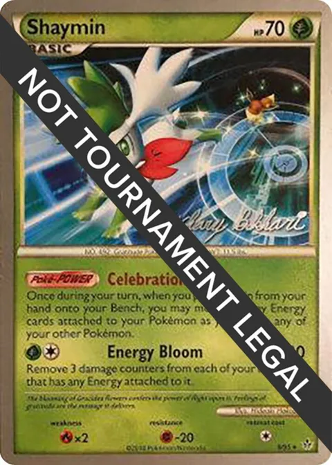 Shaymin - 2012 Zachary Bokhari #8/95 Pokémon card from World Championship Decks