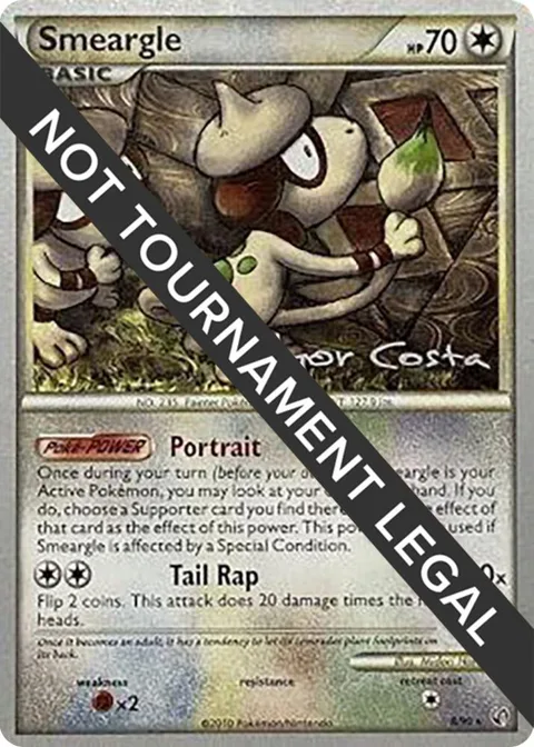 Smeargle - 2012 Igor Costa #8/90 Pokémon card from World Championship Decks