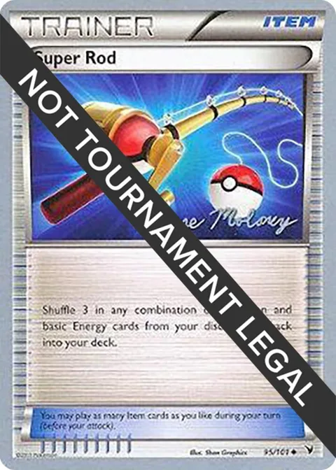 Super Rod - 2012 Chase Moloney #95/101 Pokémon card from World Championship Decks