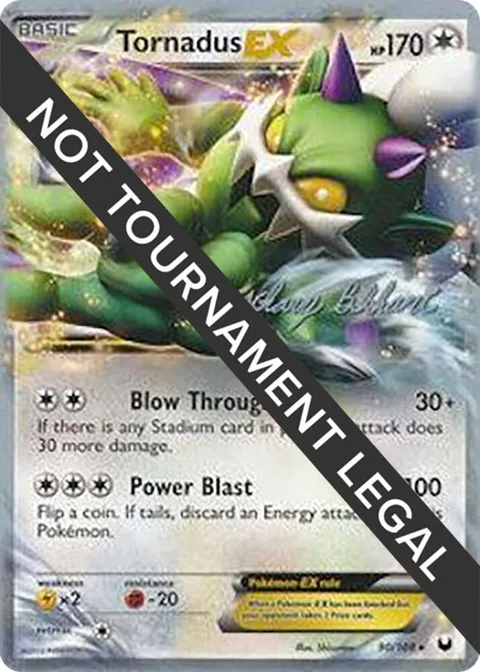 Tornadus EX - 2012 Zachary Bokhari #90/108 Pokémon card from World Championship Decks