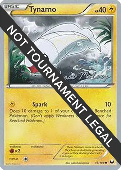 Tynamo - 2012 Chase Moloney #45/108 Pokémon card from World Championship Decks
