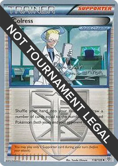 Colress - 2013 Clement Lamberton #118/135 Pokémon card from World Championship Decks