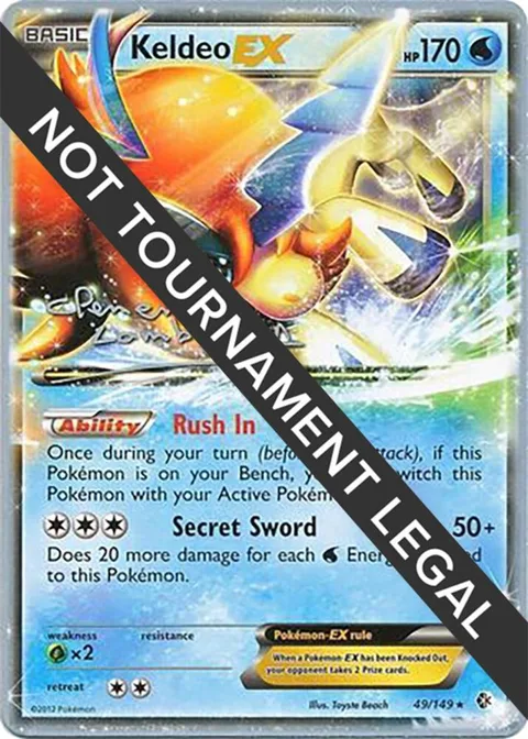 Keldeo EX - 2013 Clement Lamberton #49/149 Pokémon card from World Championship Decks