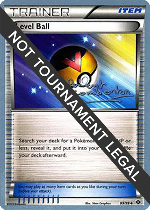 Level Ball - 2013 Clement Lamberton #89/99 Pokémon card from World Championship Decks