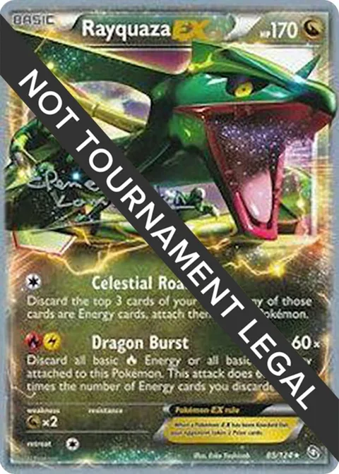 Rayquaza EX - 2013 Clement Lamberton #85/124 Pokémon card from World Championship Decks