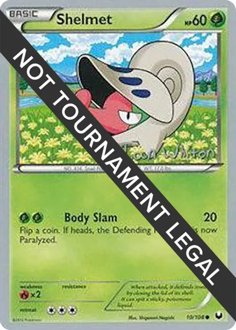 Shelmet - 2013 Ian Whiton #10/108 Pokémon card from World Championship Decks