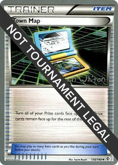 Town Map - 2013 Ian Whiton #136/149 Pokémon card from World Championship Decks