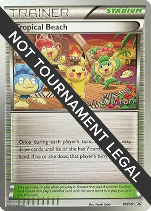 Tropical Beach - 2013 Ian Whiton #BW50 Pokémon card from World Championship Decks