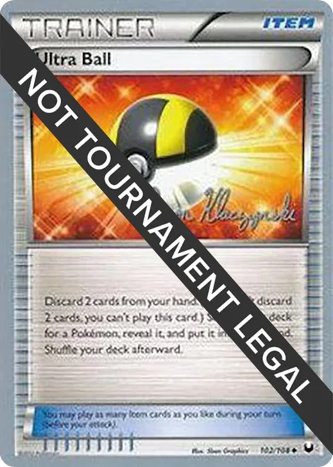 Ultra Ball - 2013 Jason Klaczynski #102/108 Pokémon card from World Championship Decks