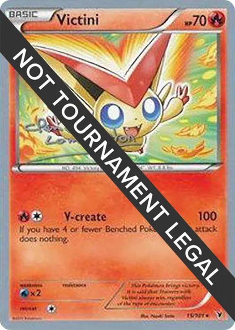 Victini - 2013 Clement Lamberton #15/101 Pokémon card from World Championship Decks