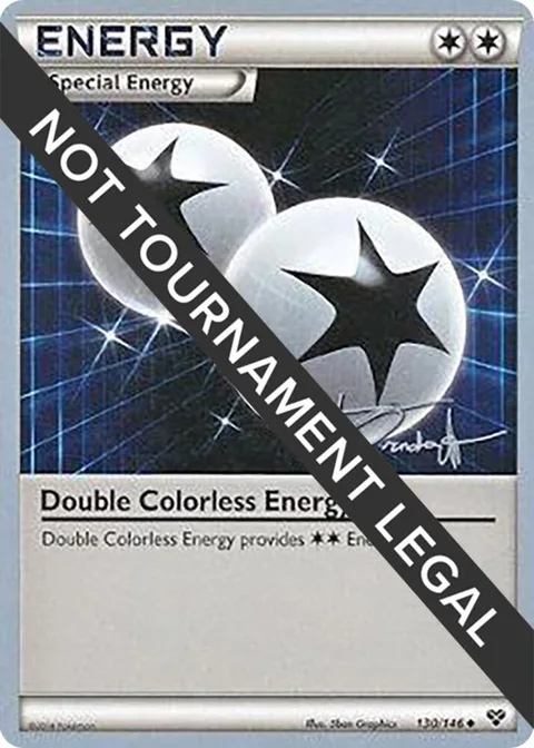 Double Colorless Energy - 2014 Trent Orndorff #130/146 Pokémon card from World Championship Decks