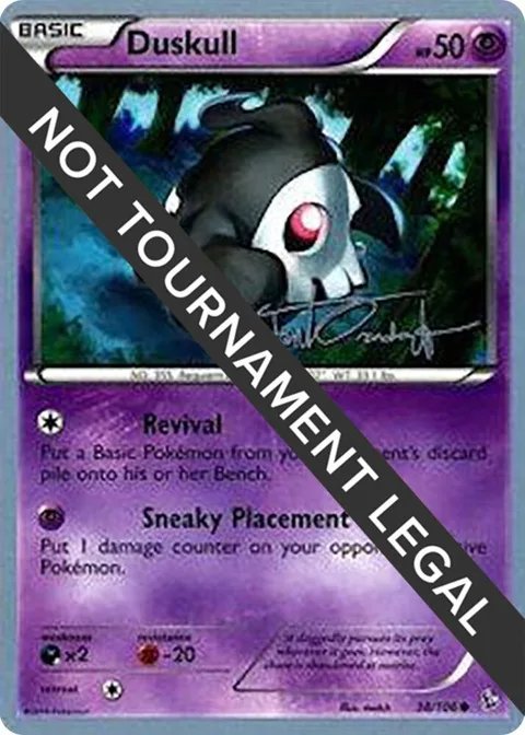 Duskull - 2014 Trent Orndorff #38/106 Pokémon card from World Championship Decks