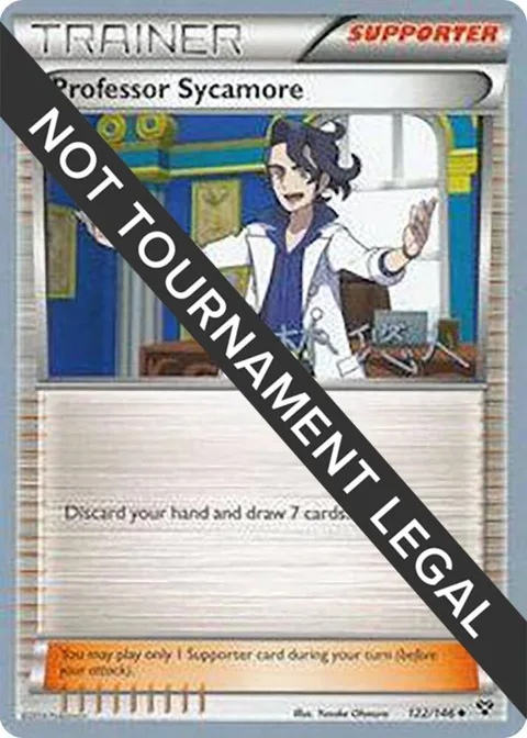 Professor Sycamore - 2014 Haruto Kobayashi #122/146 Pokémon card from World Championship Decks
