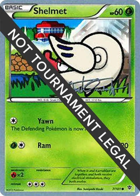 Shelmet - 2014 Trent Orndorff #7/101 Pokémon card from World Championship Decks