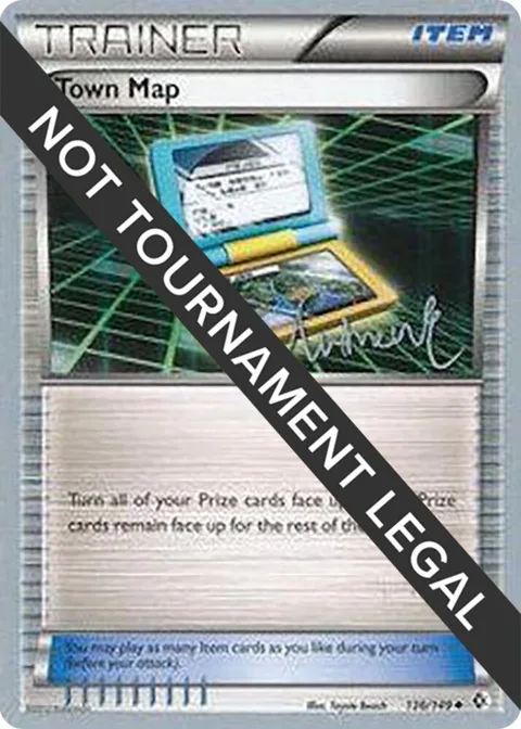 Town Map - 2014 Andrew Estrada #136/149 Pokémon card from World Championship Decks