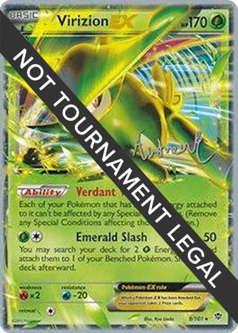 Virizion EX - 2014 Andrew Estrada #9/101 Pokémon card from World Championship Decks