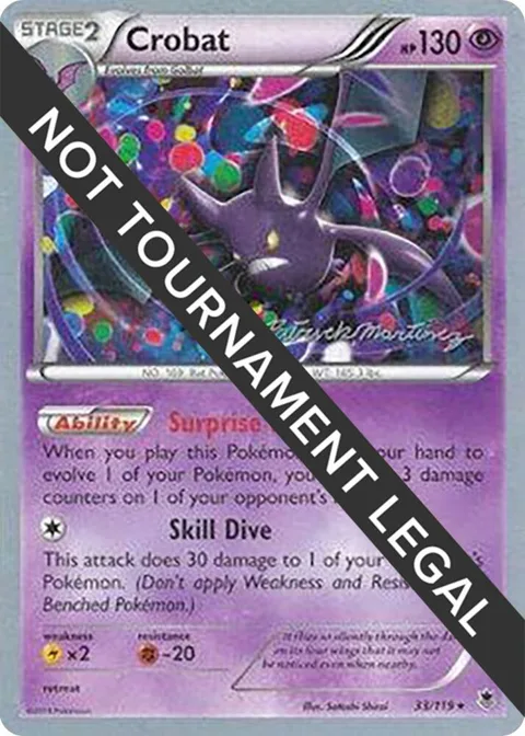 Crobat - 2015 Patrick Martinez #33/119 Pokémon card from World Championship Decks