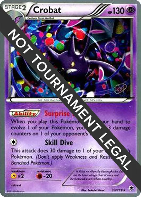Crobat - 2015 Rowan Stavenow #33/119 Pokémon card from World Championship Decks