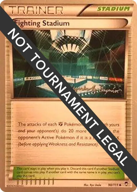 Fighting Stadium - 2015 Alejandro Ng-Guzman #90/111 Pokémon card from World Championship Decks