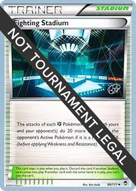 Fighting Stadium - 2015 Rowan Stavenow #90/111 Pokémon card from World Championship Decks