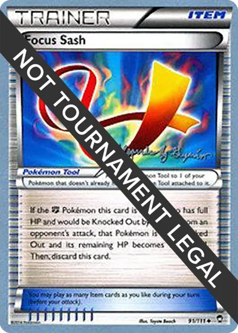 Focus Sash - 2015 Alejandro Ng-Guzman #91/111 Pokémon card from World Championship Decks