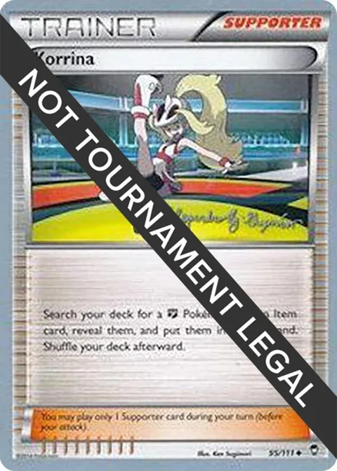 Korrina - 2015 Alejandro Ng-Guzman #95/111 Pokémon card from World Championship Decks