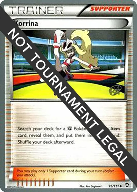Korrina - 2015 Rowan Stavenow #95/111 Pokémon card from World Championship Decks