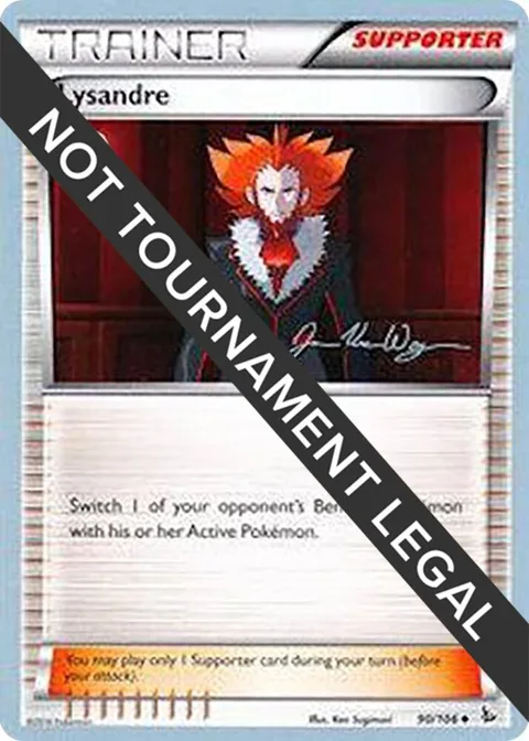 Lysandre - 2015 Jacob Van Wagner #90/106 Pokémon card from World Championship Decks