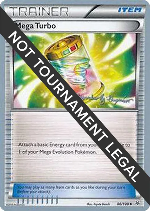 Mega Turbo - 2015 Alejandro Ng-Guzman #86/108 Pokémon card from World Championship Decks