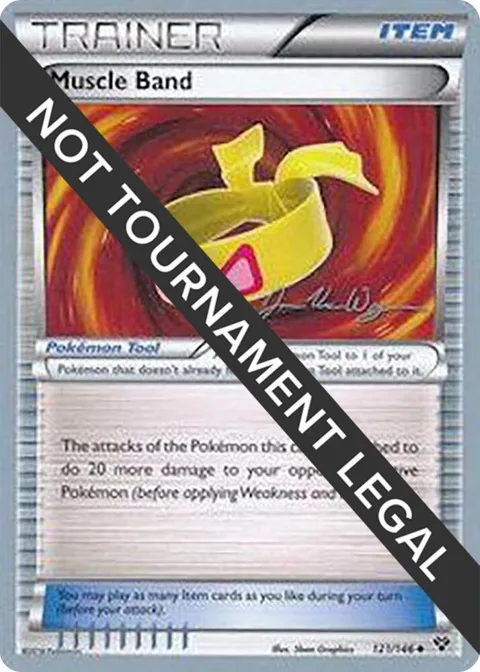 Muscle Band - 2015 Jacob Van Wagner #121/146 Pokémon card from World Championship Decks