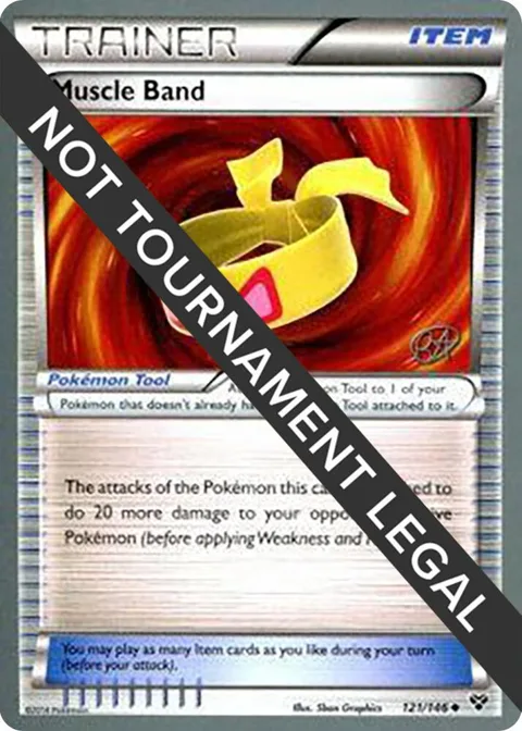 Muscle Band - 2015 Rowan Stavenow #121/146 Pokémon card from World Championship Decks