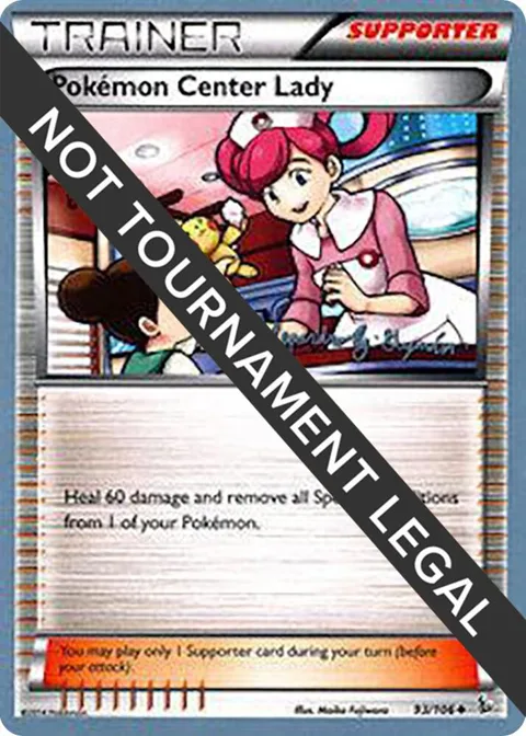 Pokemon Center Lady - 2015 Alejandro Ng-Guzman #93/106 Pokémon card from World Championship Decks