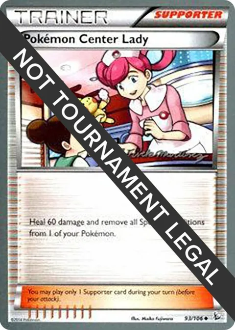 Pokemon Center Lady - 2015 Patrick Martinez #93/106 Pokémon card from World Championship Decks