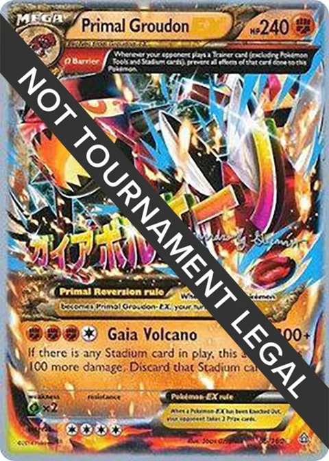 Primal Groudon EX - 2015 Alejandro Ng-Guzman #86/160 Pokémon card from World Championship Decks