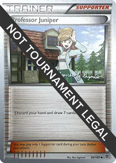 Professor Juniper - 2015 Alejandro Ng-Guzman #84/101 Pokémon card from World Championship Decks