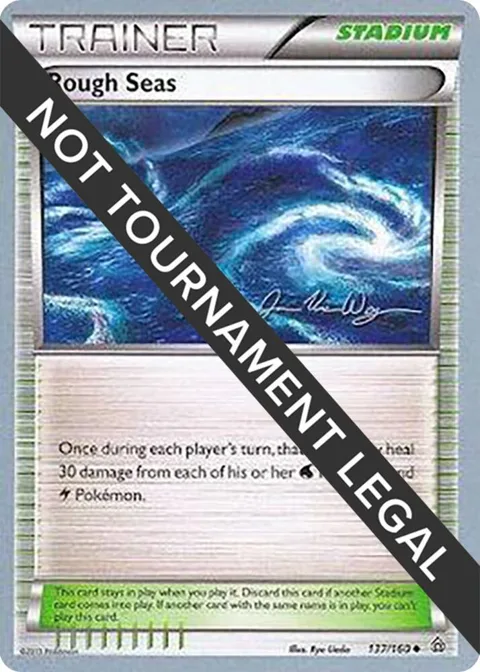 Rough Seas - 2015 Jacob Van Wagner #137/160 Pokémon card from World Championship Decks