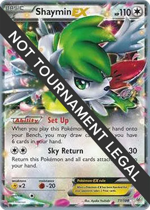 Shaymin EX - 2015 Rowan Stavenow #77/108 Pokémon card from World Championship Decks