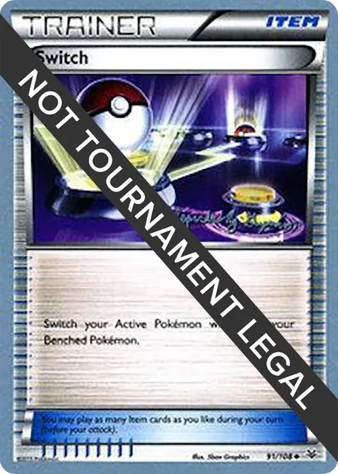 Switch - 2015 Alejandro Ng-Guzman #91/104 Pokémon card from World Championship Decks