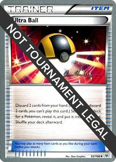Ultra Ball - 2015 Jacob Van Wagner #93/108 Pokémon card from World Championship Decks