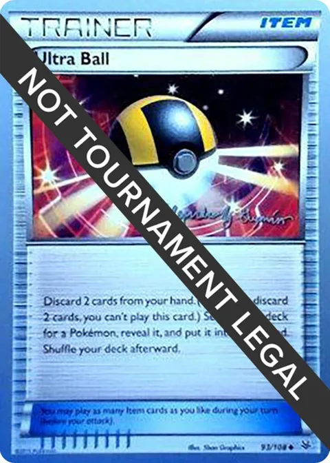 Ultra Ball - 2015 Alejandro Ng-Guzman #93/108 Pokémon card from World Championship Decks
