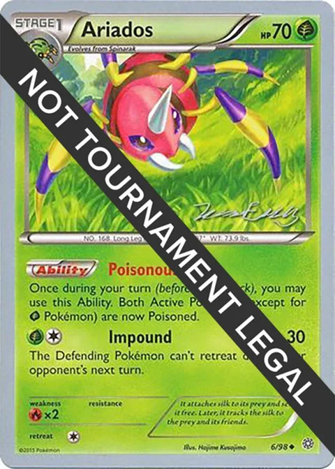 Ariados - 2016 Jesper Eriksen #6/98 Pokémon card from World Championship Decks