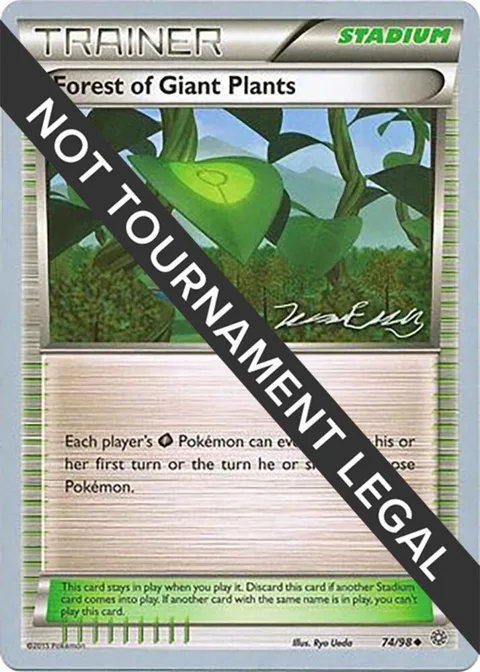 Forest of Giant Plants - 2016 Jesper Eriksen #74/98 Pokémon card from World Championship Decks
