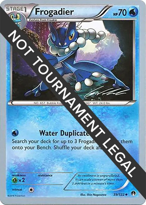 Frogadier - 2016 Cody Walinski #39/122 Pokémon card from World Championship Decks