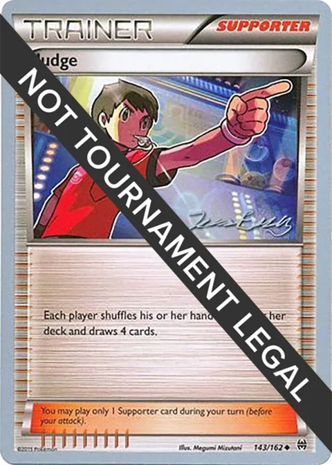 Judge - 2016 Jesper Eriksen #143/162 Pokémon card from World Championship Decks