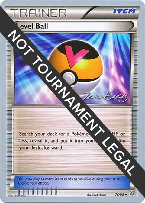 Level Ball - 2016 Jesper Eriksen #76/98 Pokémon card from World Championship Decks
