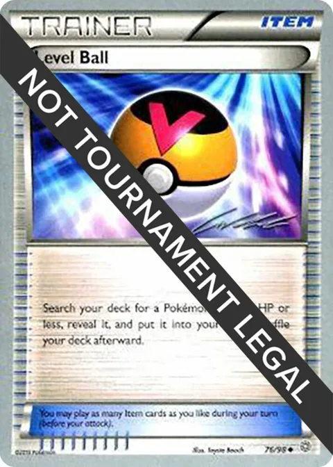 Level Ball - 2016 Cody Walinski #76/98 Pokémon card from World Championship Decks