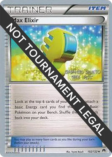 Max Elixir - 2016 Shunto Sadahiro #102/122 Pokémon card from World Championship Decks