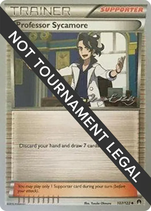Professor Sycamore - 2016 Jesper Eriksen #107/122 Pokémon card from World Championship Decks